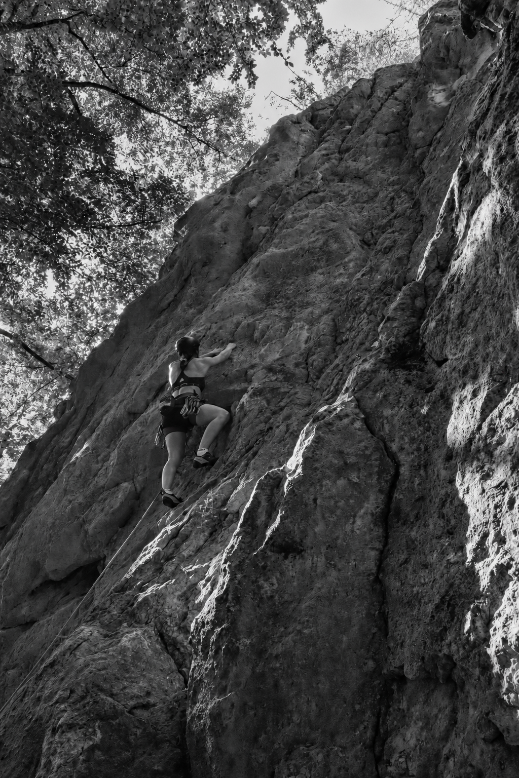 Maria Ciccarelli climbing outdoors