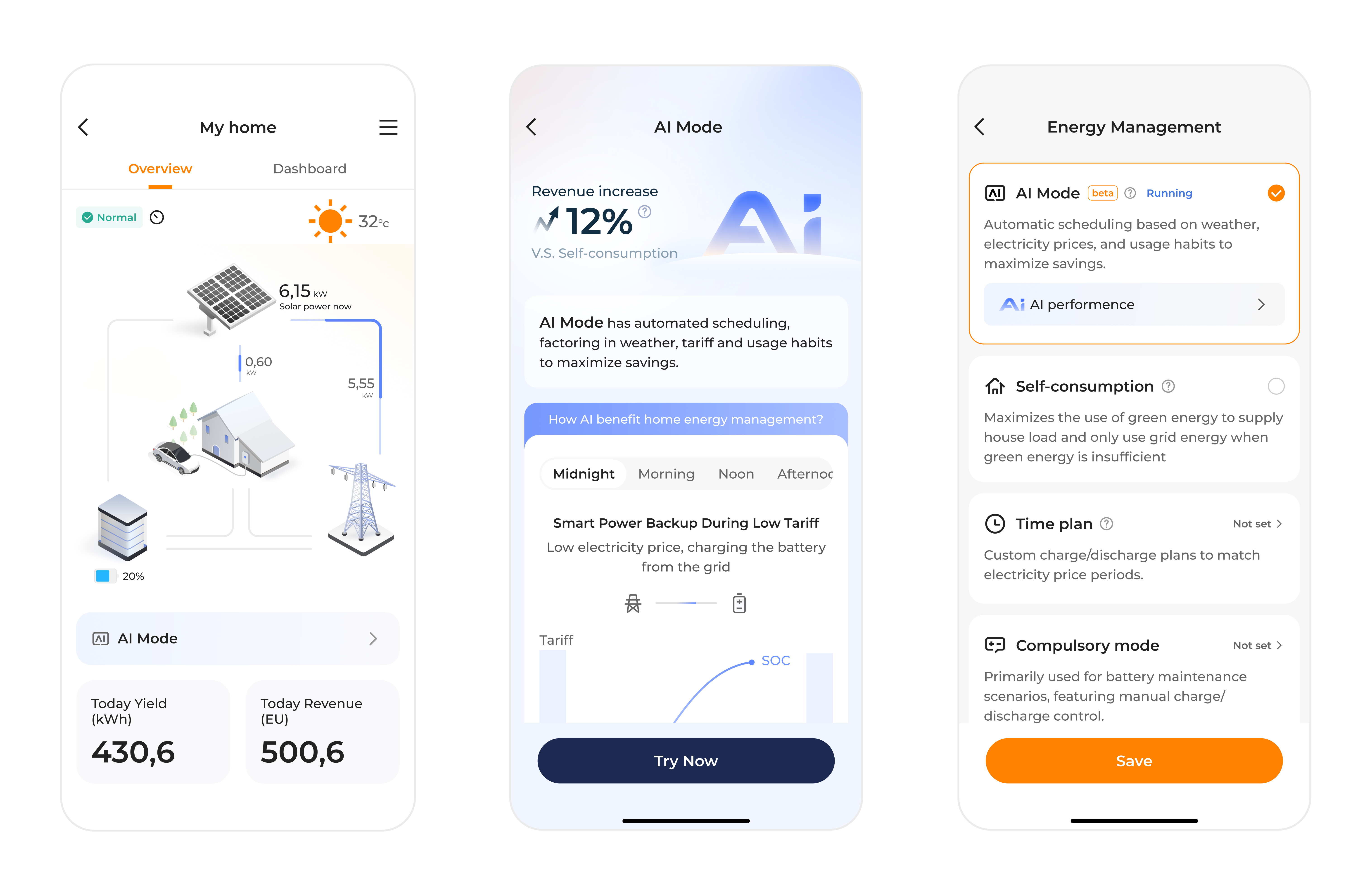 iHomeManager design iteration screen 1