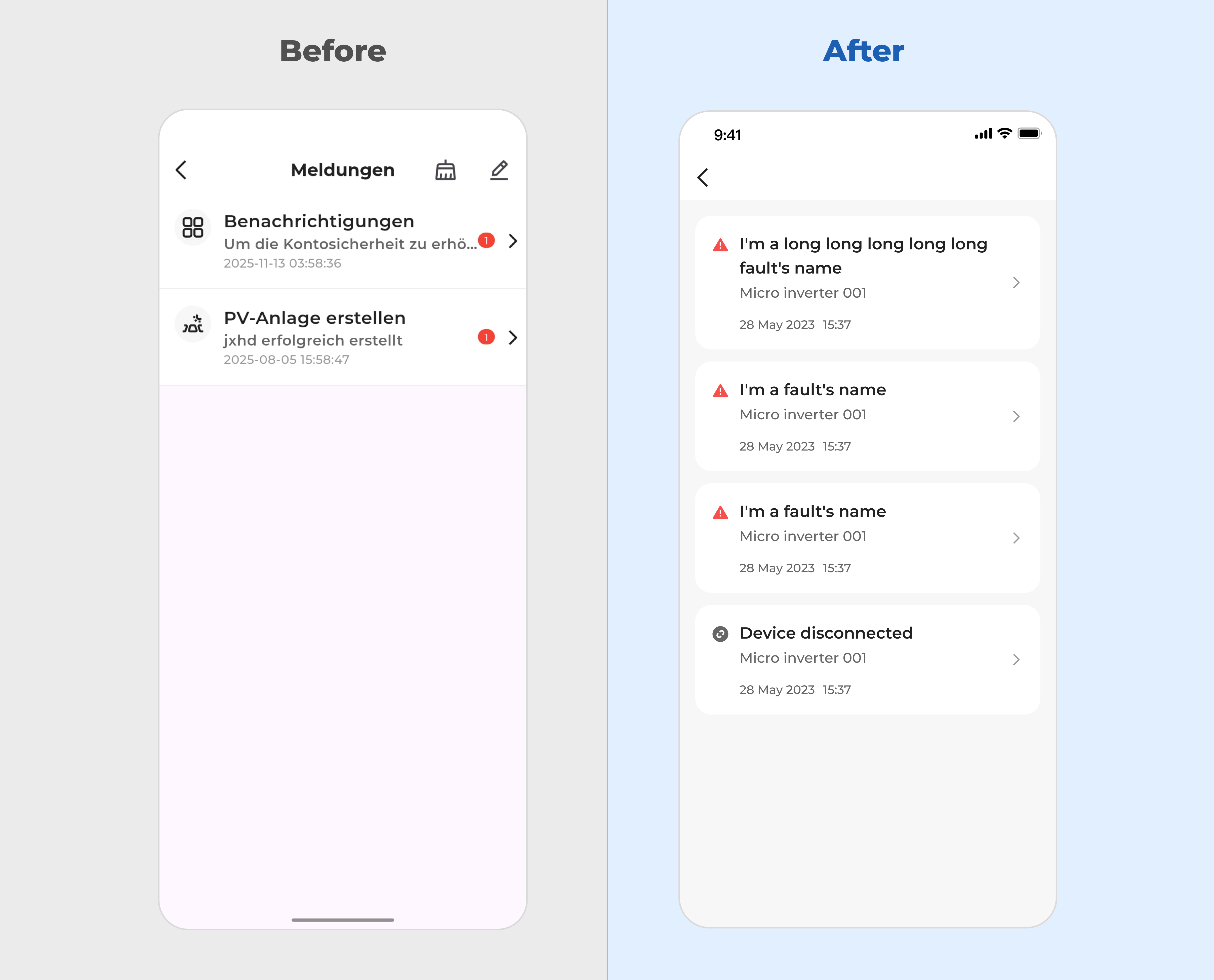 Microinverter notifications